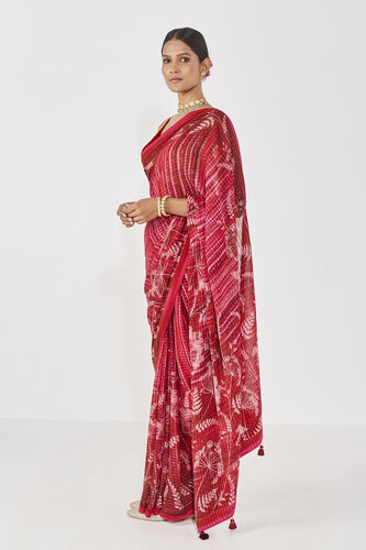 Midha Saree - Red, , image 2